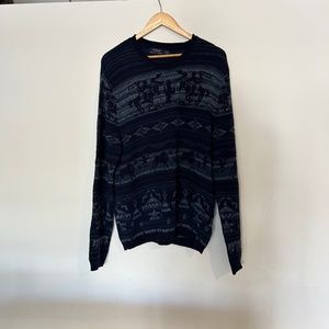 Polo Ralph Lauren Mens Blue Cowboy Sweater